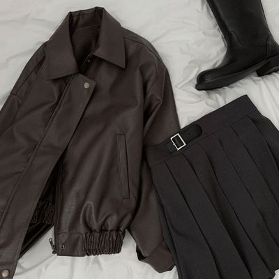 MUDULE A4 appendix レザーブルゾン ムジュール 韓国